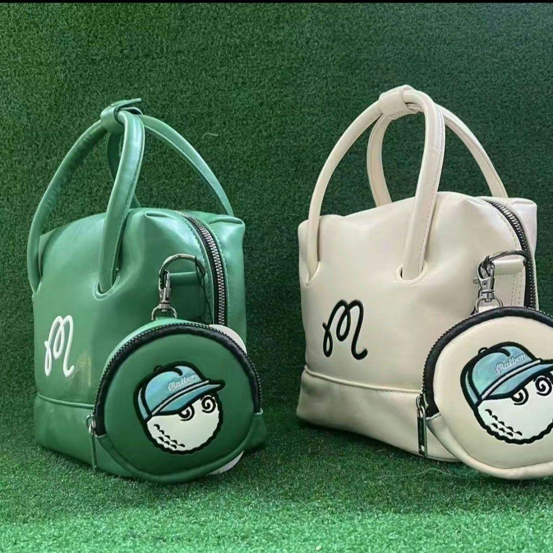 マルボンゴルフ カートバッグ トートバッグショルダーバッググリーン Malbon golfマルボンゴルフ カートバッグ トートバッグショルダー
