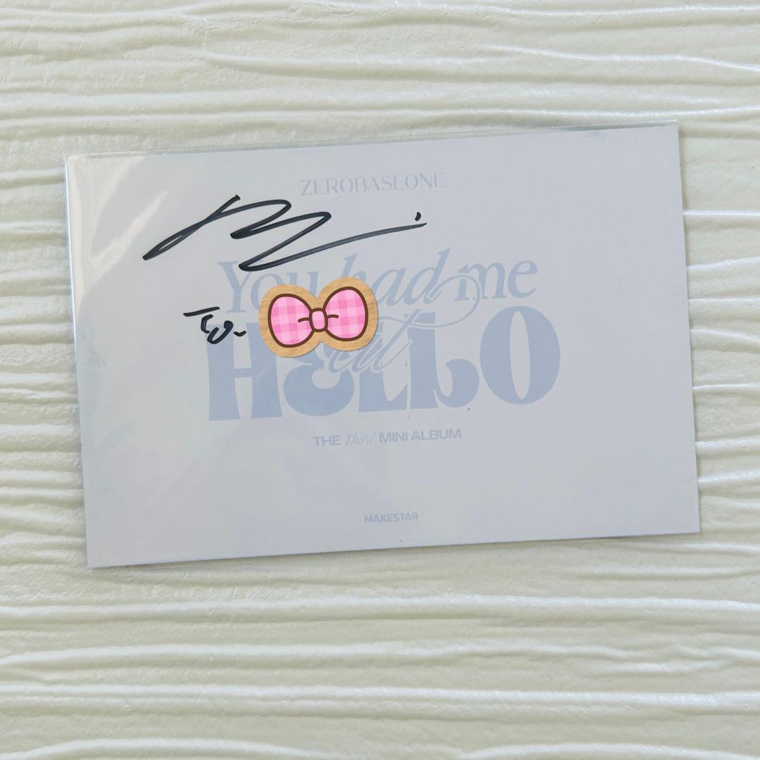 ZB1 リッキー 直筆 サイン ZEROBASEONE - メルカリ