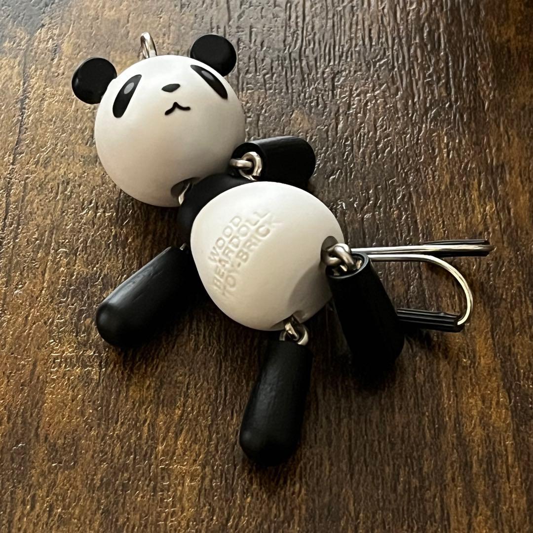 フロッグプロダクツ ウッドベアドール パンダカラー トイブリック」 ウッドベアドールアクション【フロッグプロダクツ