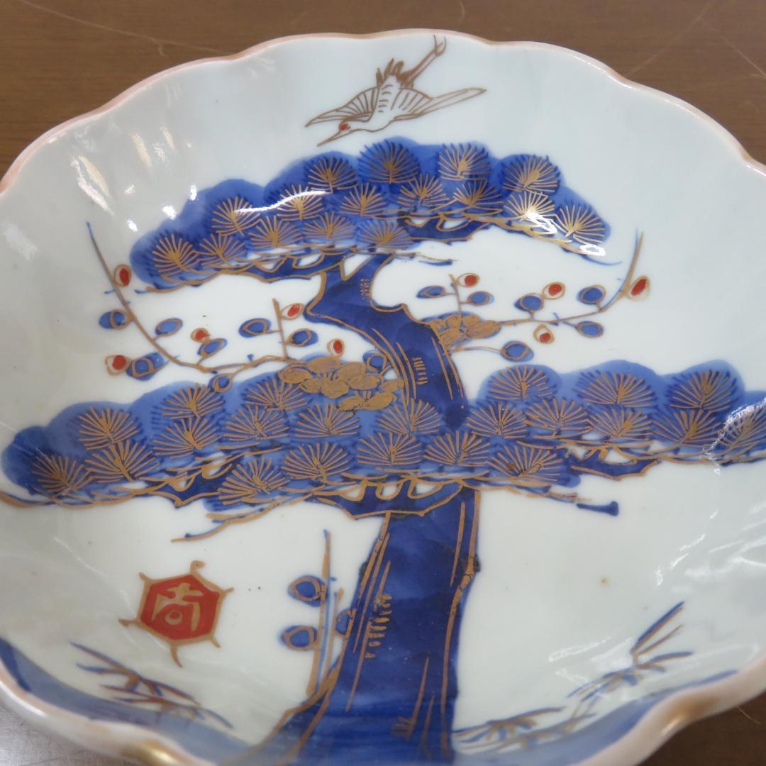 なます皿 5枚 金彩 松竹梅 色絵付 鶴亀 - メルカリ