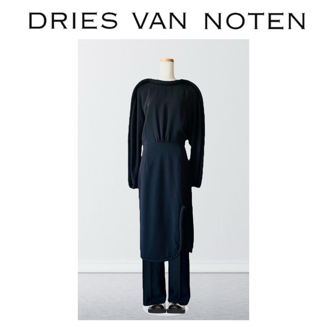 DRIES VAN NOTEN ドリス ヴァン ノッテン ワンピース 36 黒 - メルカリ
