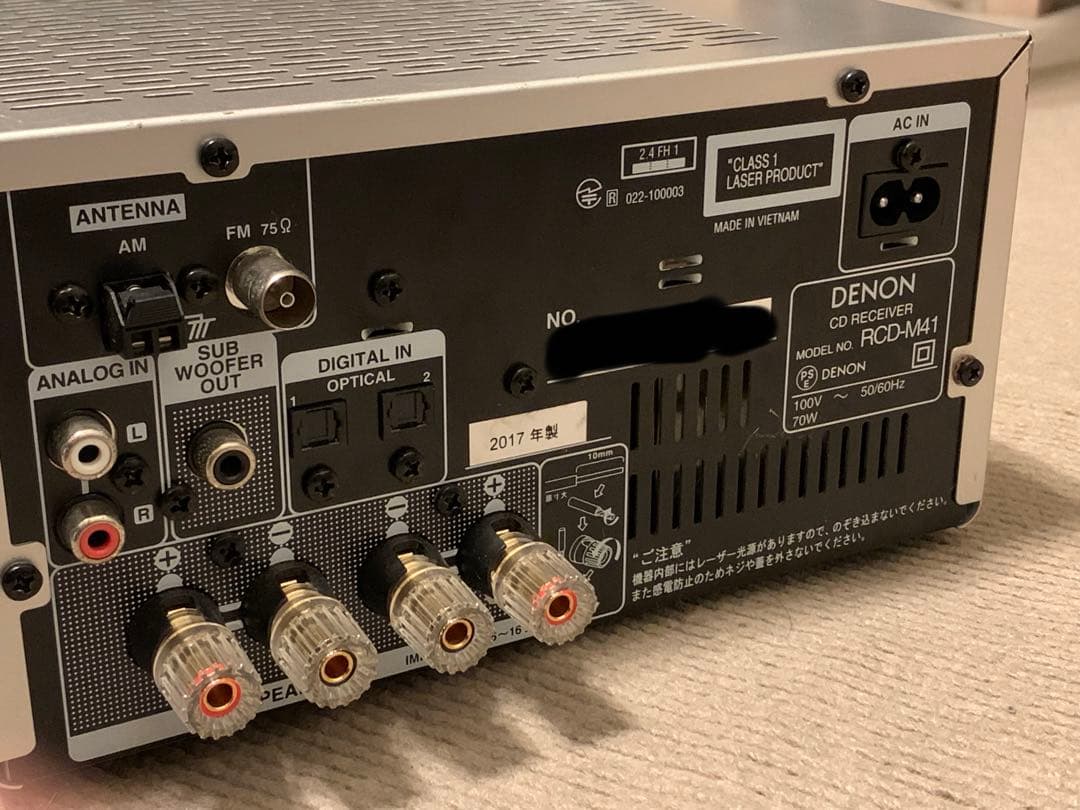 DENON RCD-M41 シルバー CDレシーバー ジャンク扱い - メルカリ