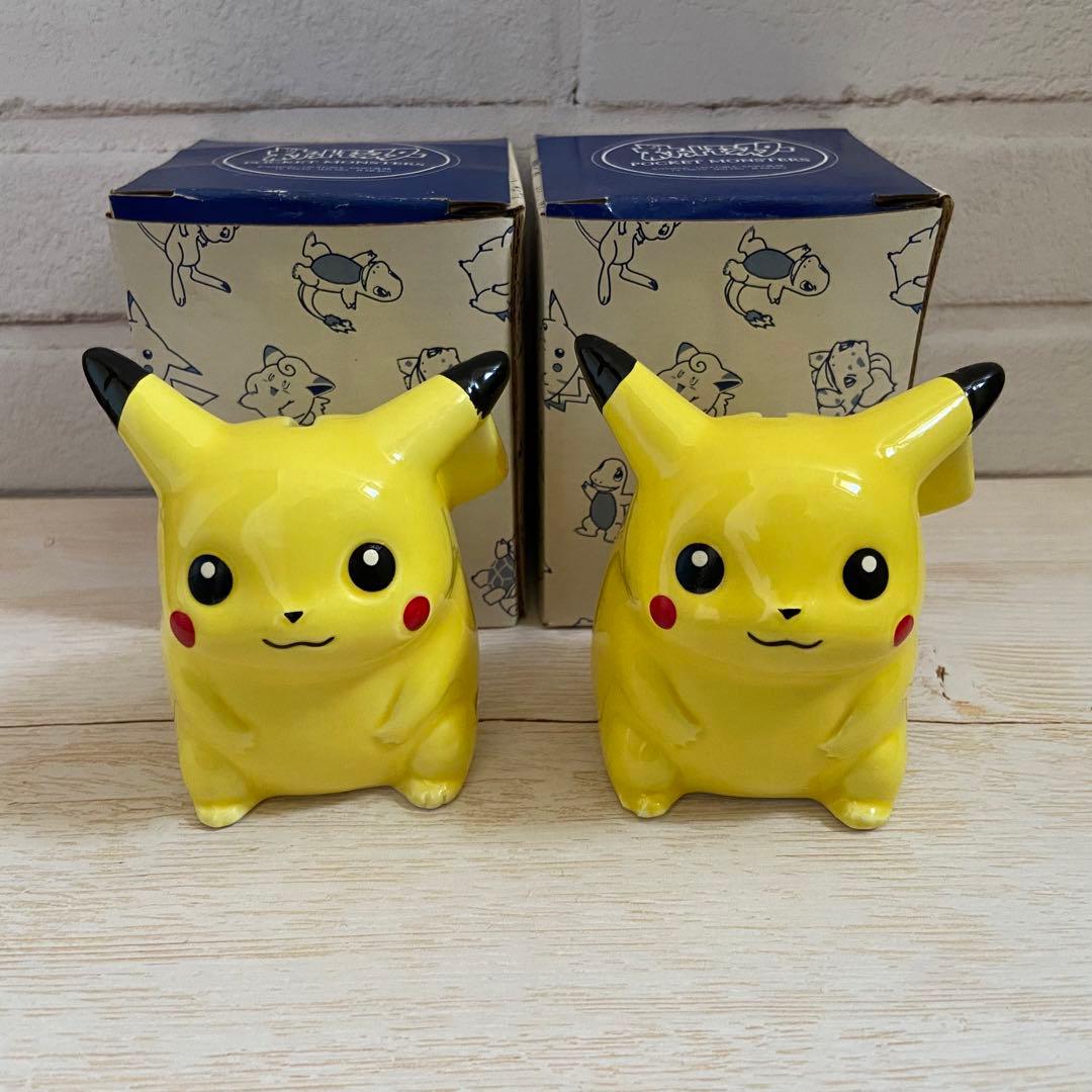 ポケモン ピカチュウ 貯金箱 陶器製 2個セット - メルカリ