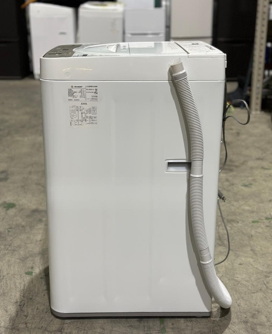 シャープ 全自動洗濯機 ES-GE6H-N 6.0kg 簡易乾燥 2023年製