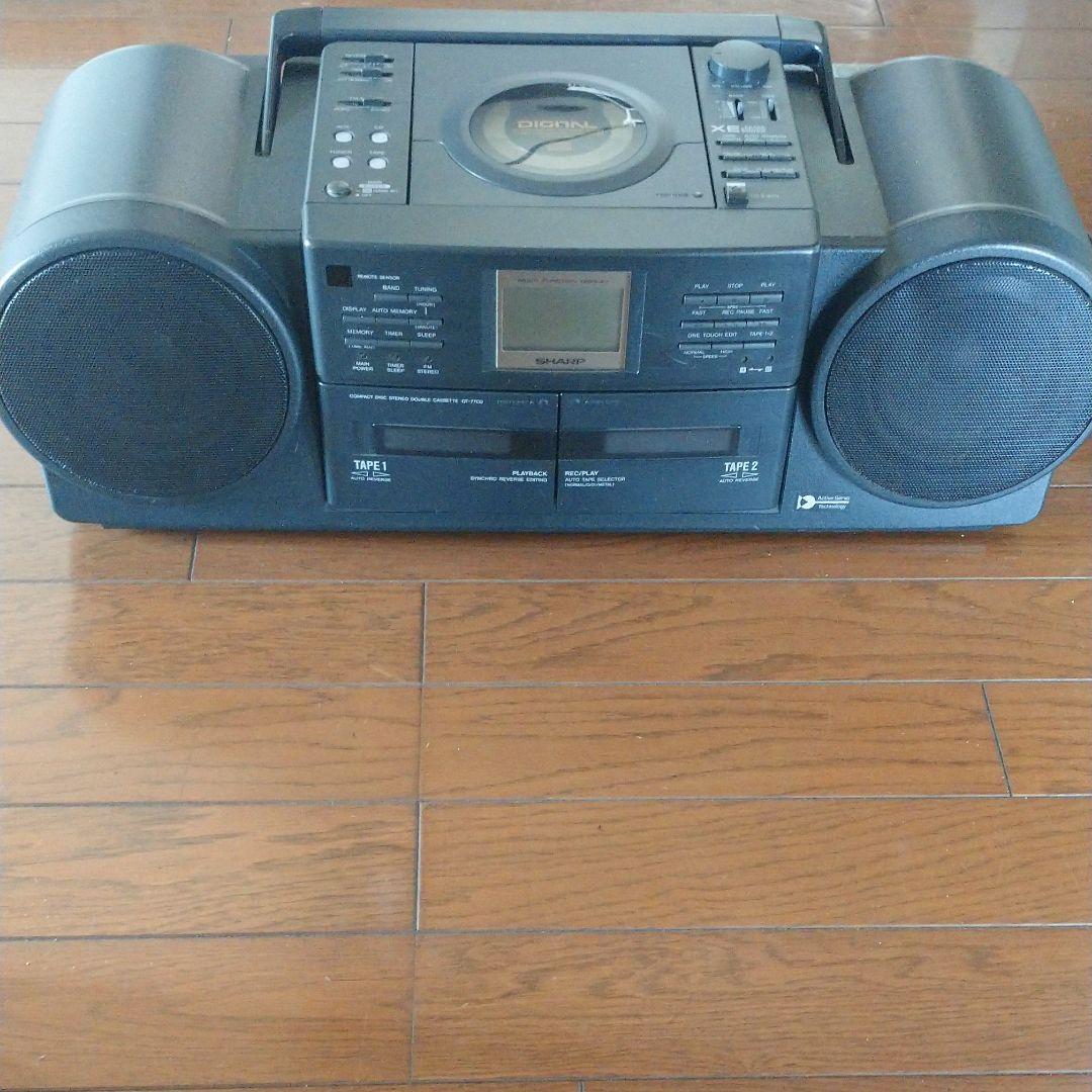 貴重 ！！ レトロ SHARP CDラジカセ 訳あり - メルカリ