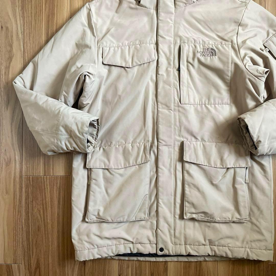 XLノースフェイスベージュ肌色マクマードダウンジャケットパーカー