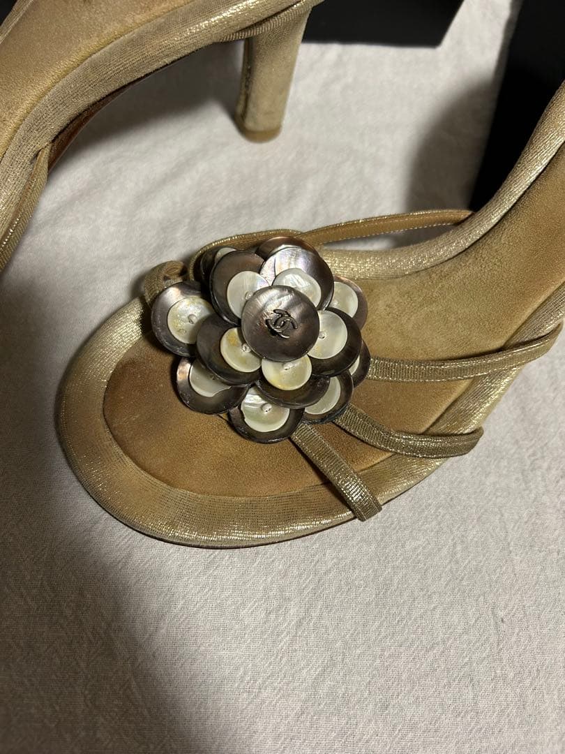 CHANEL シャネルミュールラメ&ココマーク38