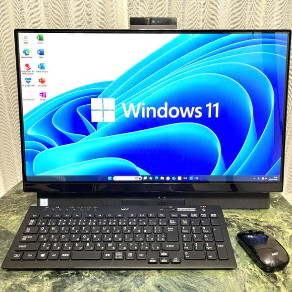 NEC LAVIE DA 23.8型ワイド、Windows11、Office付き LAVIE Desk All-in-one 一体型 NEC DA370MAB 23.8型 Celeron 4205U/4GB