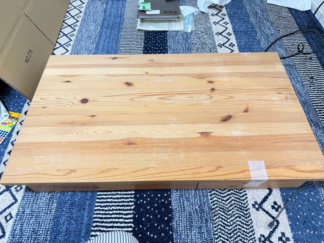 Hk-MARC 様専用 無印良品 無垢材 机 引き出しあり