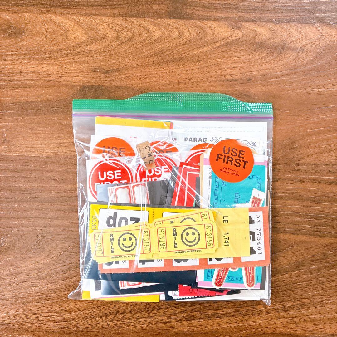 コラージュ素材 デコ ジャンクジャーナル おすそわけ 紙モノ - メルカリ