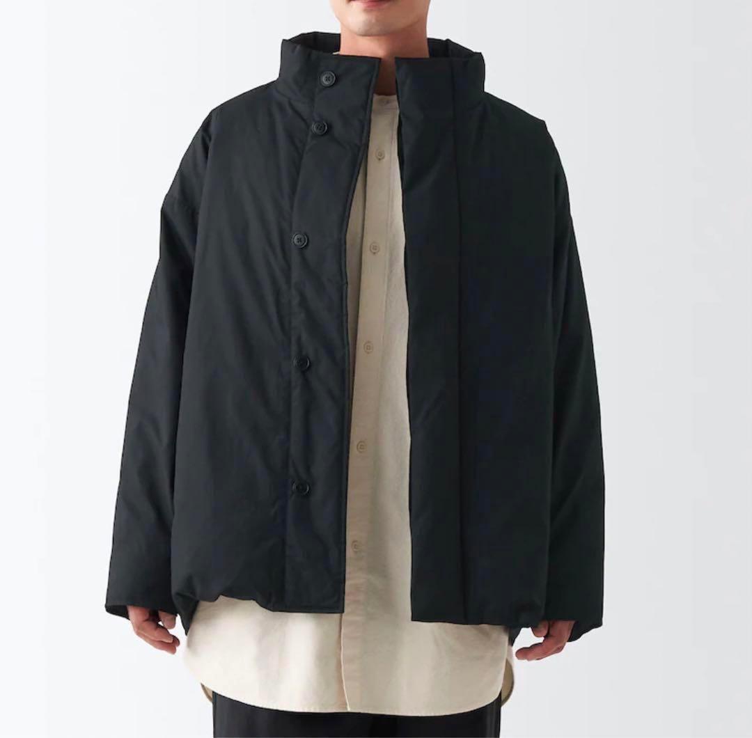 muji labo・高密度織り撥水ダウンジャケット・2022・黒・L-XL・美品