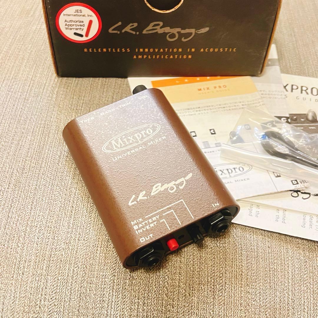 完動美品】L.R BAGGS アコギ用 プリアンプミキサー MIXPRO - ギター最 安値