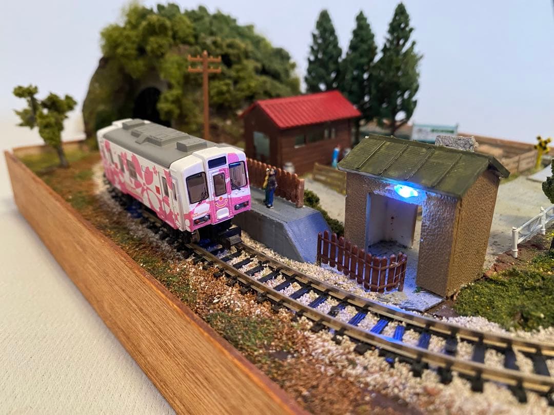 Nゲージ 鉄道 ミニジオラマレイアウト 牧場のある情景 bトレイン専用