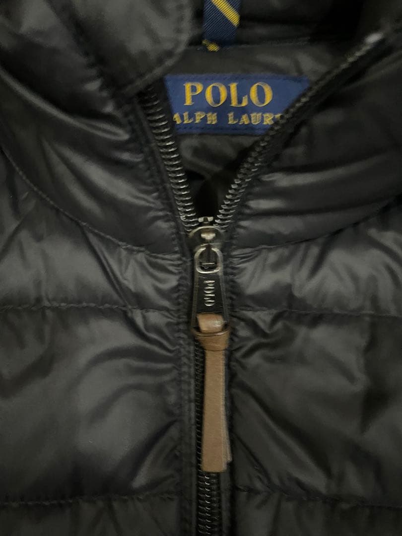 極美品】ポロラルフローレン 撥水 ダウンジャケット ブラック M 赤ロゴ