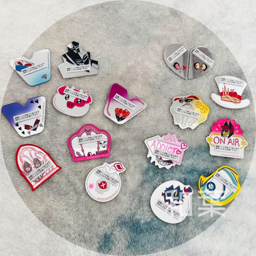 ハズビンホテル トレーディングアクリルミラーステッカー コンプリート セット HAZBIN HOTEL トレーディングアクリルミラーステッカー Hotel side (全