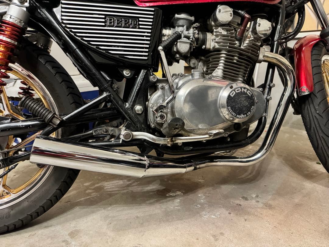 最終値下げ‼️gs400 ヨシムラタイプ メッキ マフラー - メルカリ