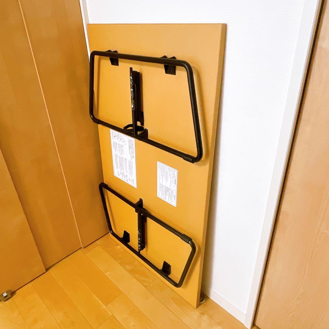 廃盤】 無印良品 折りたたみローテーブル オーク材 ナチュラル 120cm
