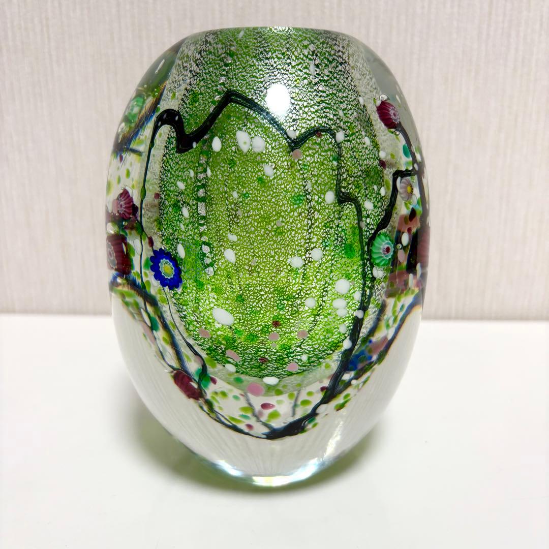 現代の名工 黒木国昭 銀彩象嵌 「光琳」 爽 グリーン 花瓶 芸術品 作家