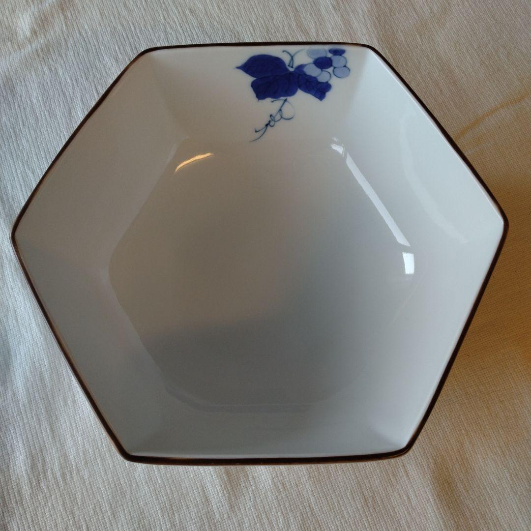 深川製磁 六角形 18㌢ぶどう 菓子鉢 - メルカリ