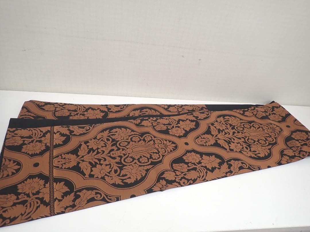 極上の逸品 誉田屋源兵衛 正絹 袋帯 31.5cm×452cm 未使用 花唐草