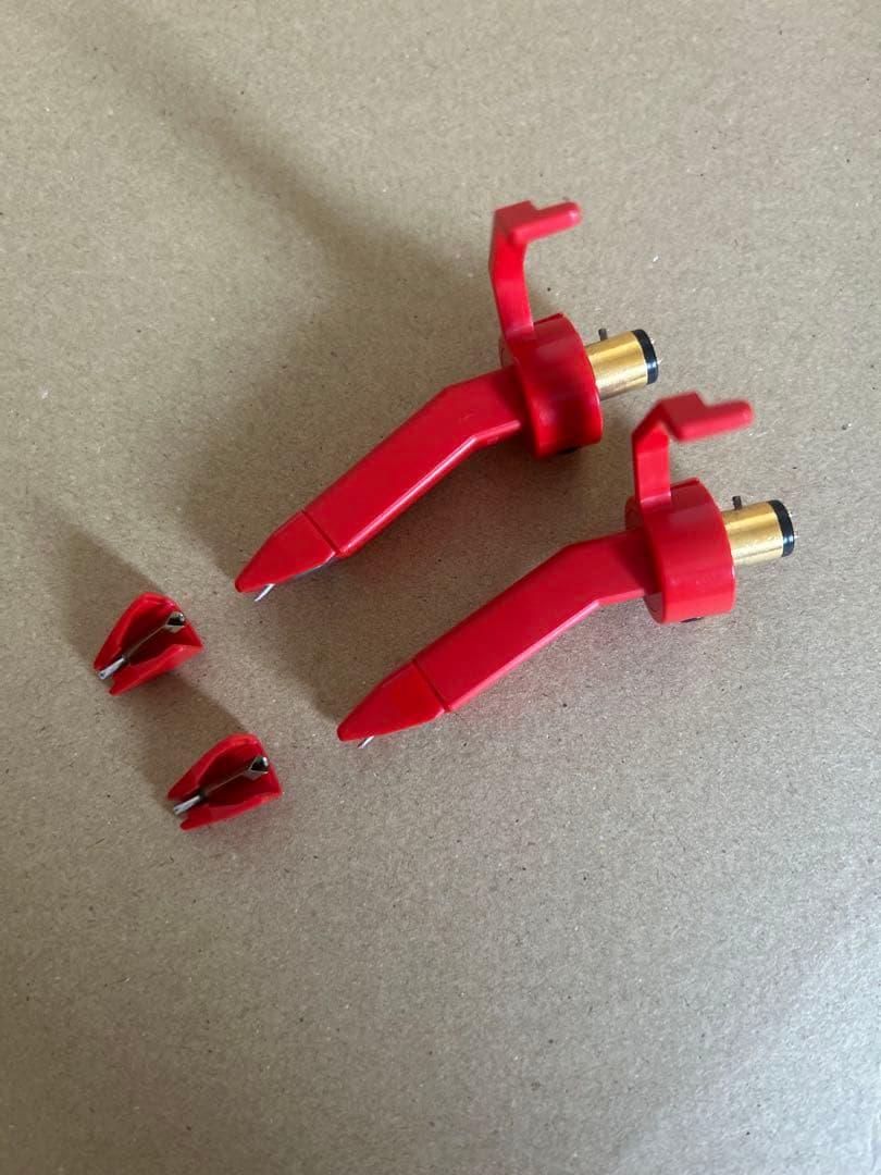 樽屋　赤　カートリッジ　セット 樽屋Tw-05M2赤カートリッジ2本＋交換針1個/ケース付セット- 「樽屋