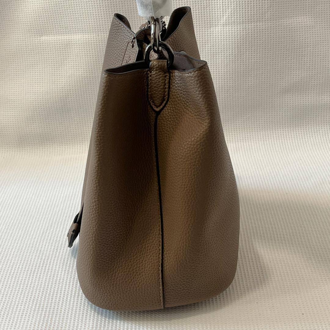 未使用 COACH コーチ ローアン バケット バッグ ブラウン 茶 人気