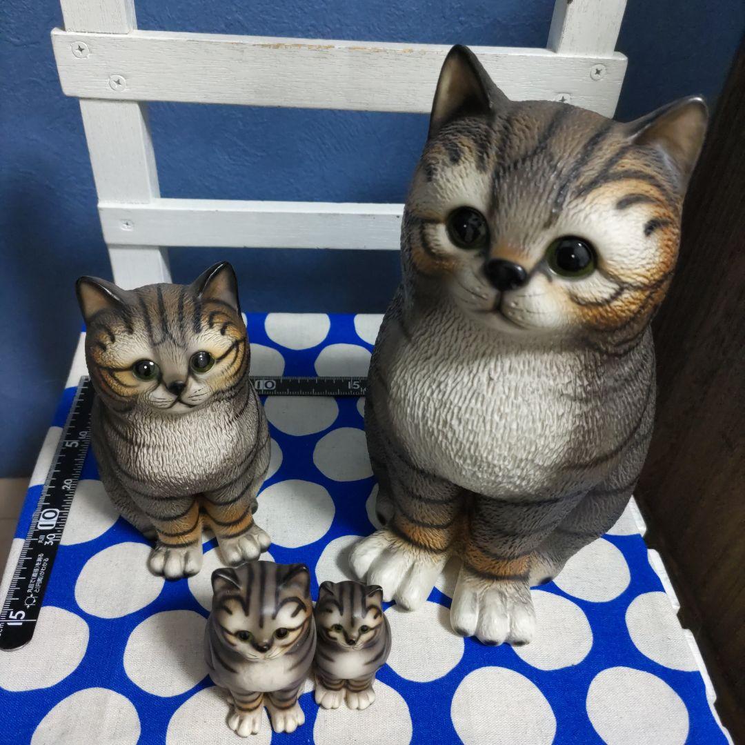 猫 陶器 置物 3点セット - メルカリ