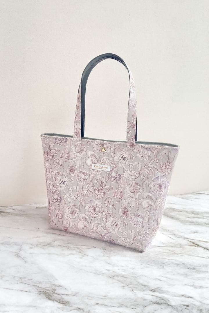 リマ様】リバティ アレキサンダーマーブル マロバニ キルトバッグ L