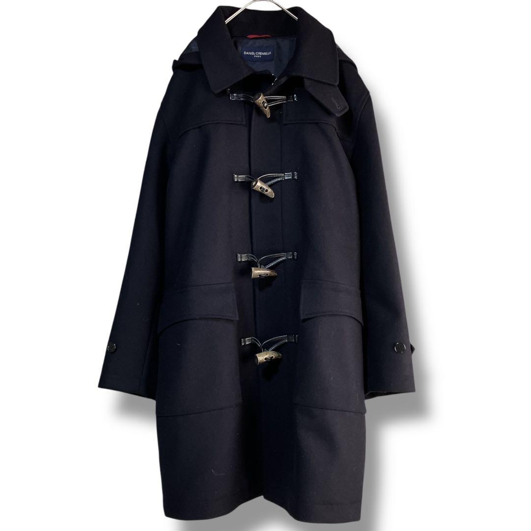 ダニエルクレミュ 良品 日本製 カシミヤ使用 フード脱着 ダッフル