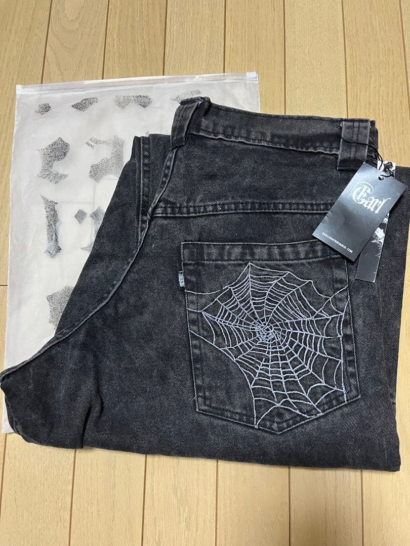 earl skateboards デニム washed black M - メルカリ