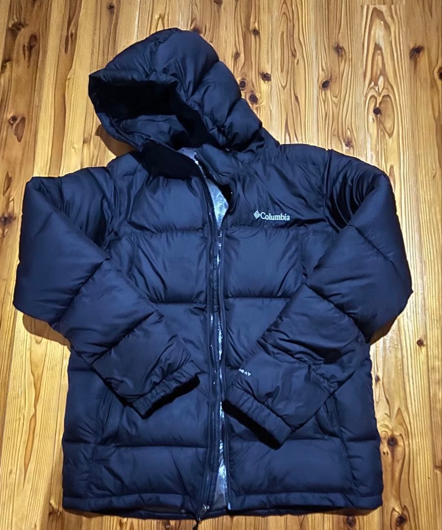 columbia ダウンジャケット ドローコード付き - メルカリ