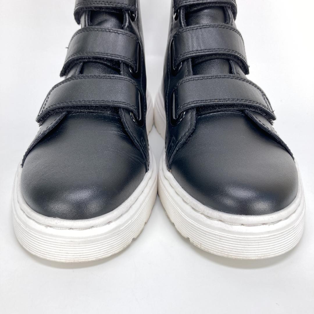美品 ドクターマーチン TALIB STRAP ベルクロハイカットスニーカー 黒