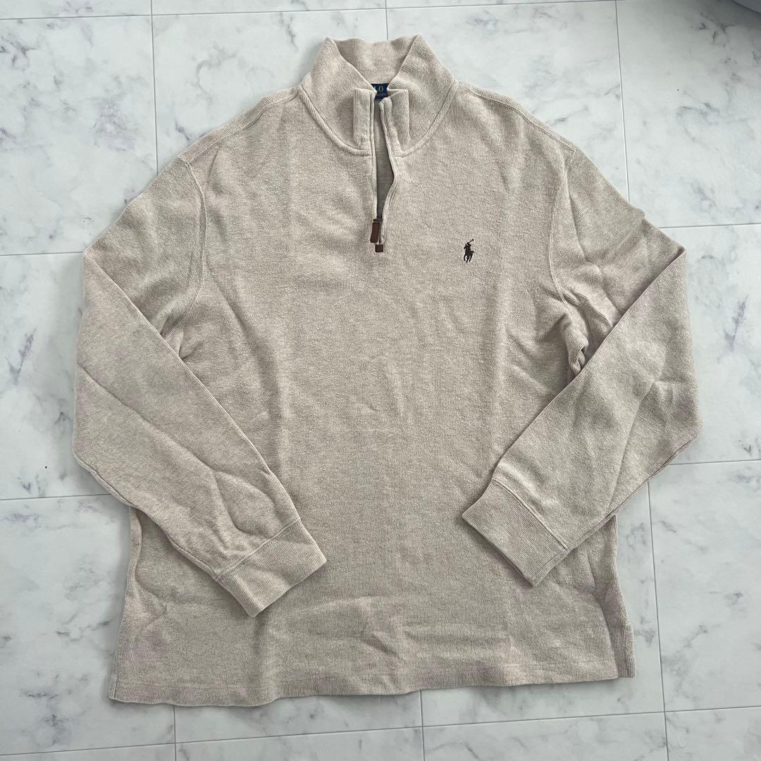 ✨️激レア✨ POLO ラルフローレン ニット スウェット ハーフジップ
