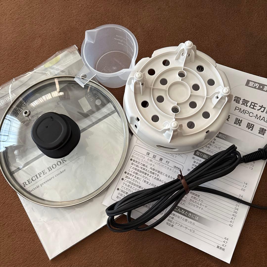 【美品】IRIS OHYAMA 電気圧力鍋 PMPC-MA2-B 2.2L