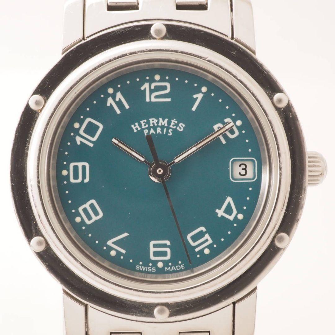 エルメス クリッパー CL4.210 クォーツ ネイビー レディース HERMES エルメス クリッパー CL4.210 No.6044 クオーツ 2000年代製