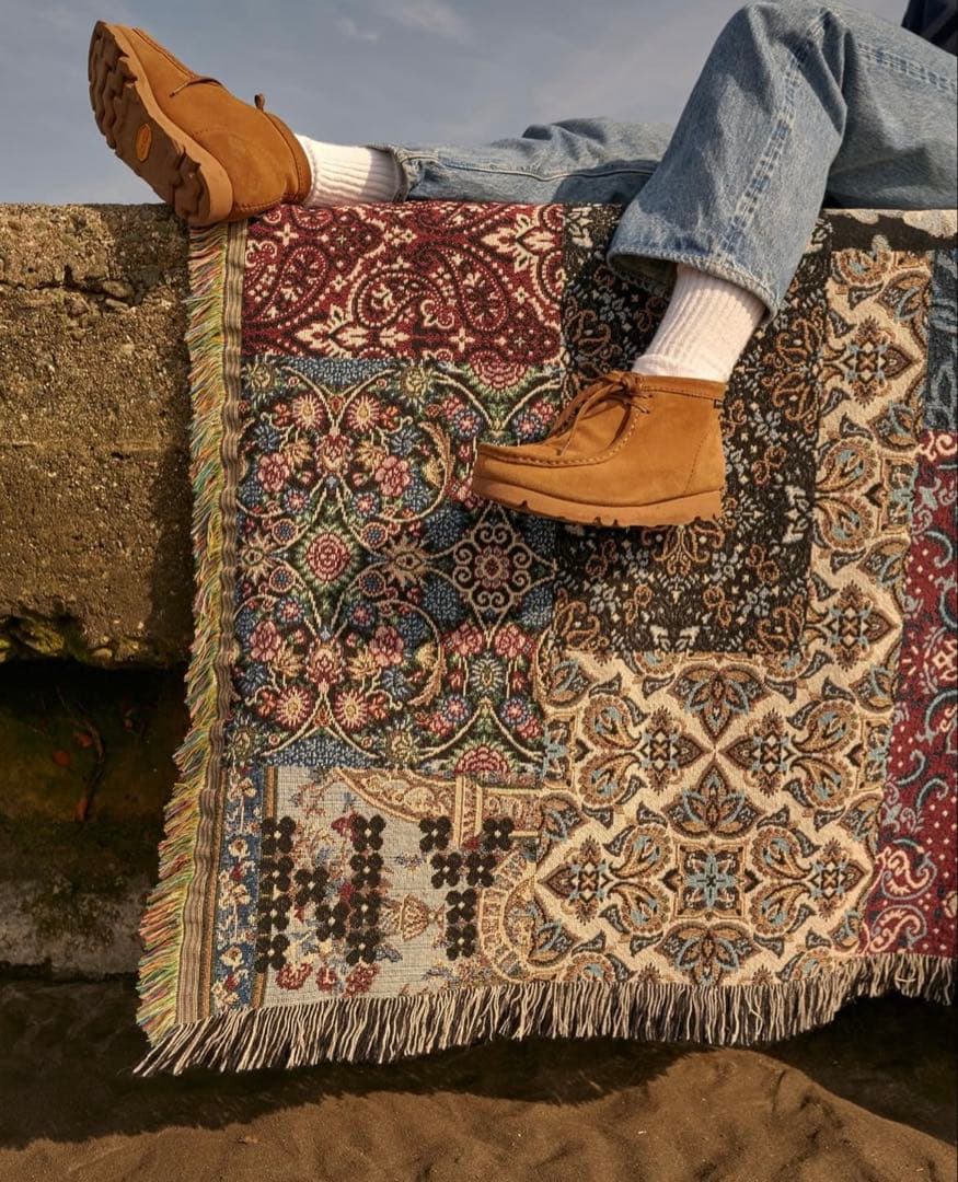 kaito fukui ラグ ブランケット NY リバーシブル - メルカリ