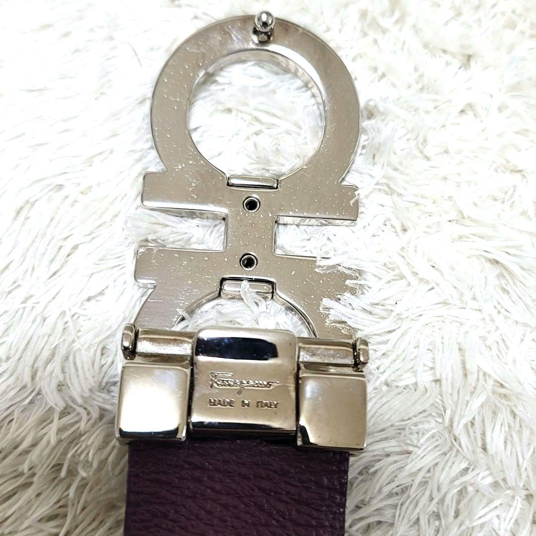 極美品 フェラガモ ガンチーニ ダブルガンチーニ レザーリバーシブル