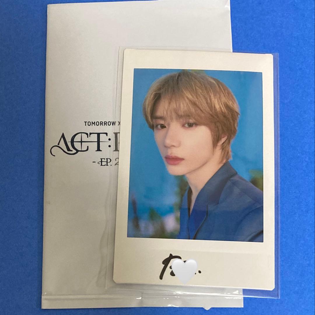 TXT ボムギュ 直筆サイン入り インスタントフォト ACT:PROMISE - メルカリ