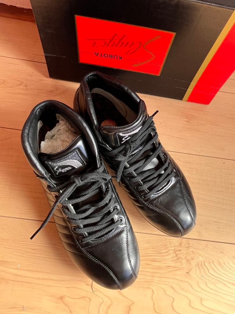 【極美品】久保田スラッガー 野球スパイク 28.0cm 金具 D-163 本革