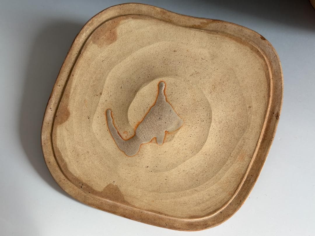 10代坂高麗左衛門 萩焼 縄暖簾 水指 茶道具