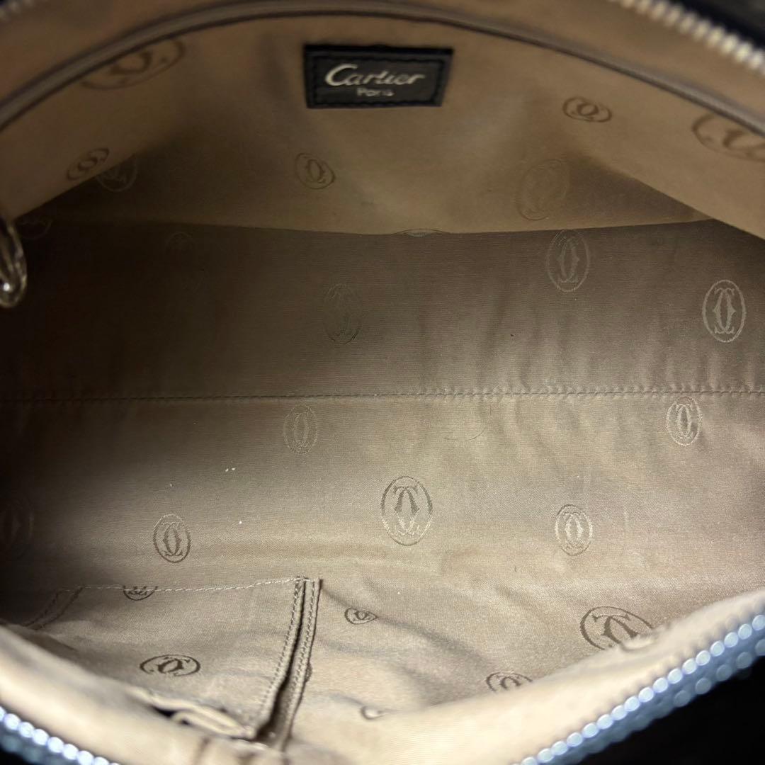 カルティエ レディース ハンドバッグ マルチェロ エナメル ブラック