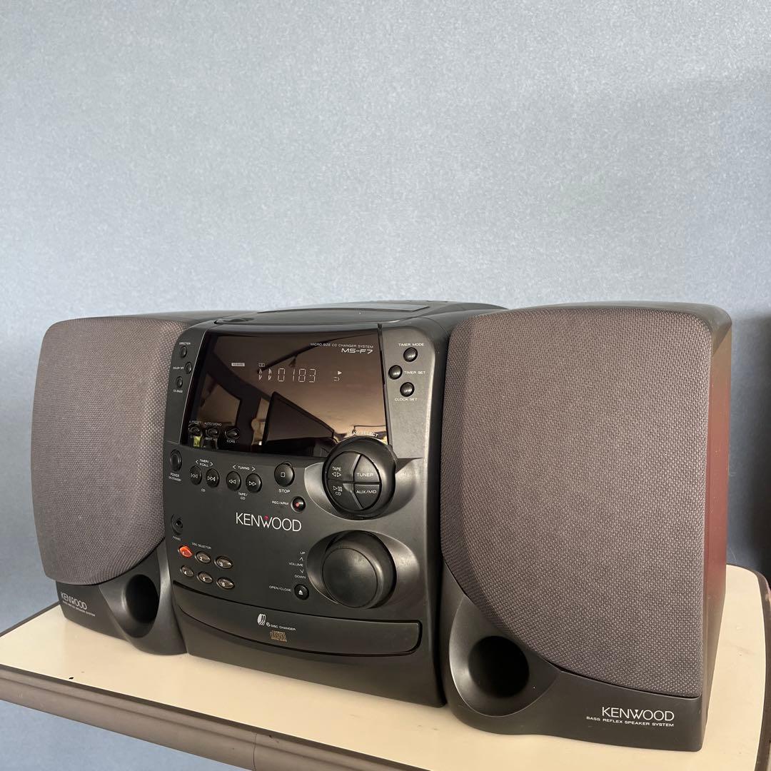 完動品KENWOOD ケンウッド コンポ MS-F7 セットSG-Ｆ7スピーカー 完動品KENWOOD ケンウッド コンポ MS-F7 セットSG-F7スピーカー