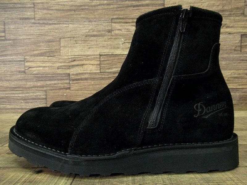 廃盤 新品 ダナー スエードレザー サイドジップ ワーク ブーツ 黒 27.0①