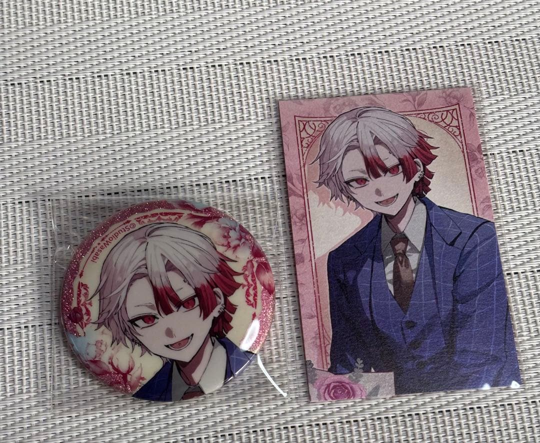 悪魔執事と黒い猫 あくねこ 4周年 グリッター 缶バッジ 特典 アモン