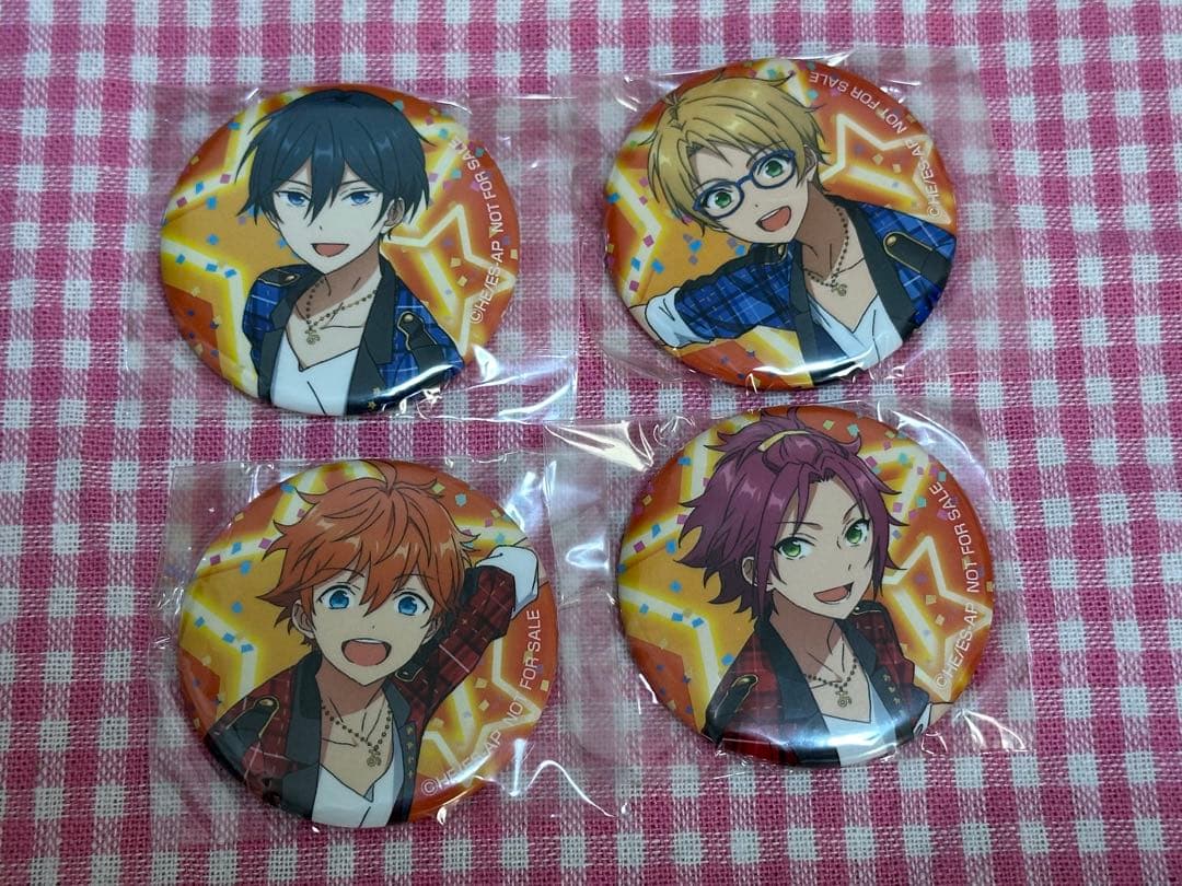 あんスタ　アニスタ　trickster 缶バッジ　全巻購入特典 BD&DVD情報】第5～8巻連動購入特典のデザインを公開しました！Happy