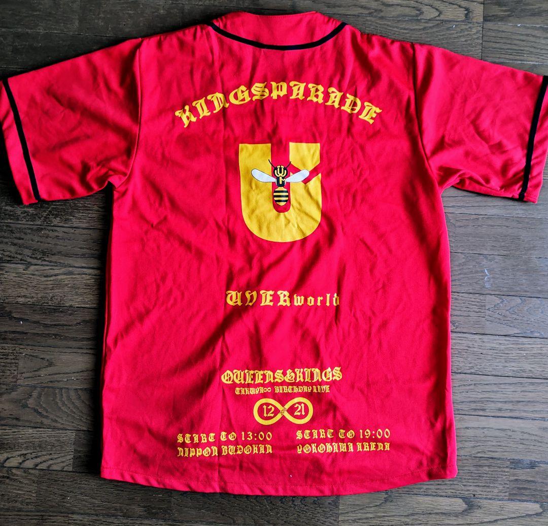 UVERworld 男祭り ベースボールシャツ Mサイズ 赤 - メルカリ