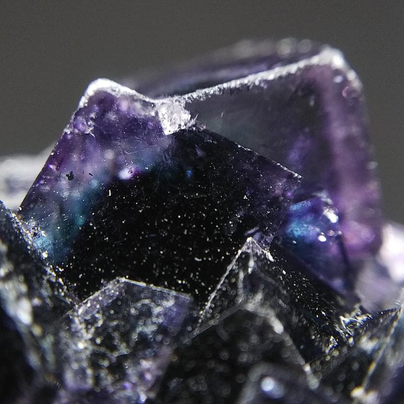 347 オコルス鉱山産 パープル ブルー フローライト - メルカリ