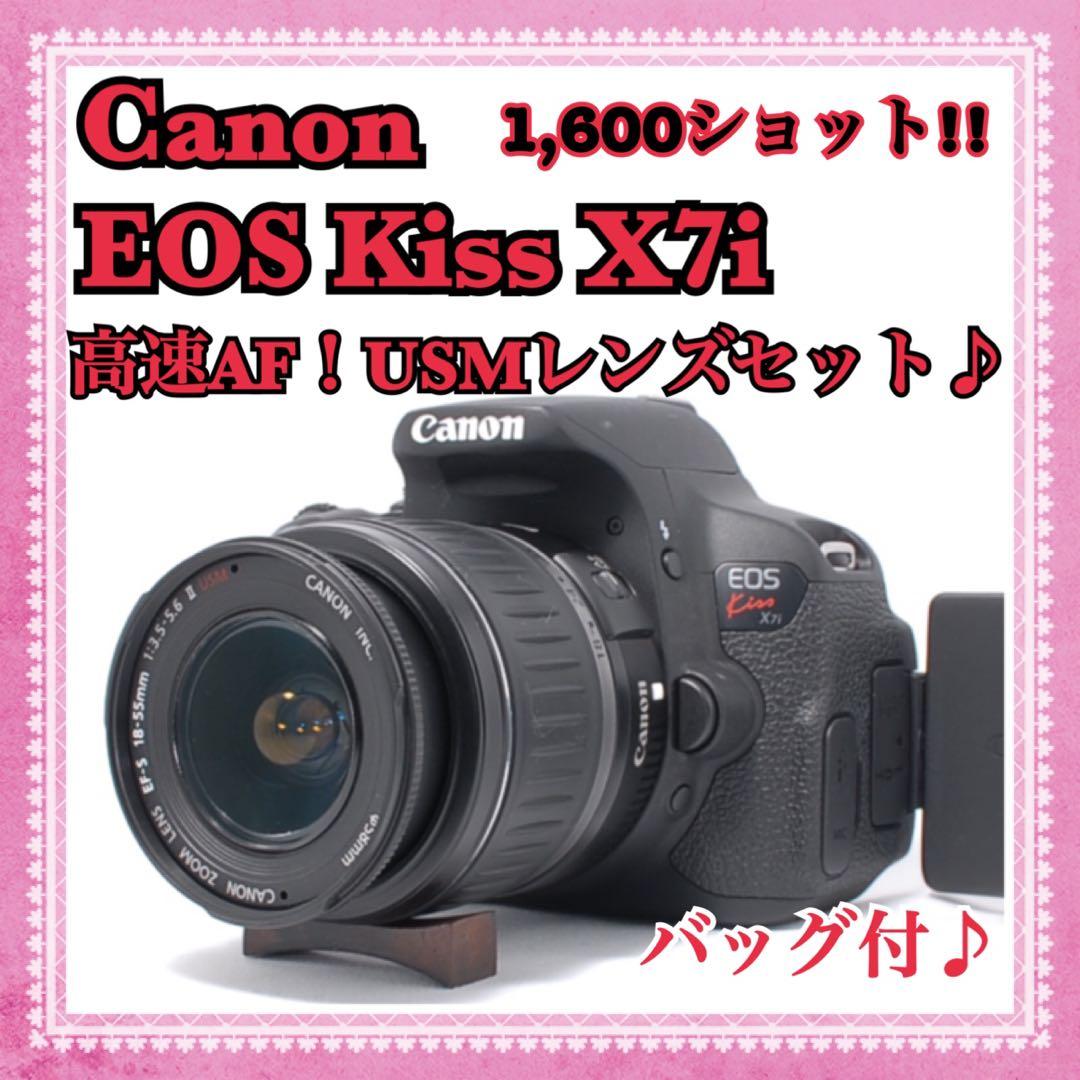 極上品✨キャノン Kiss X7i 初心者セット！スマホ転送◎ ショット数極少 極上品✨キャノン Kiss X7i 初心者セット！スマホ転送◎ ショット数