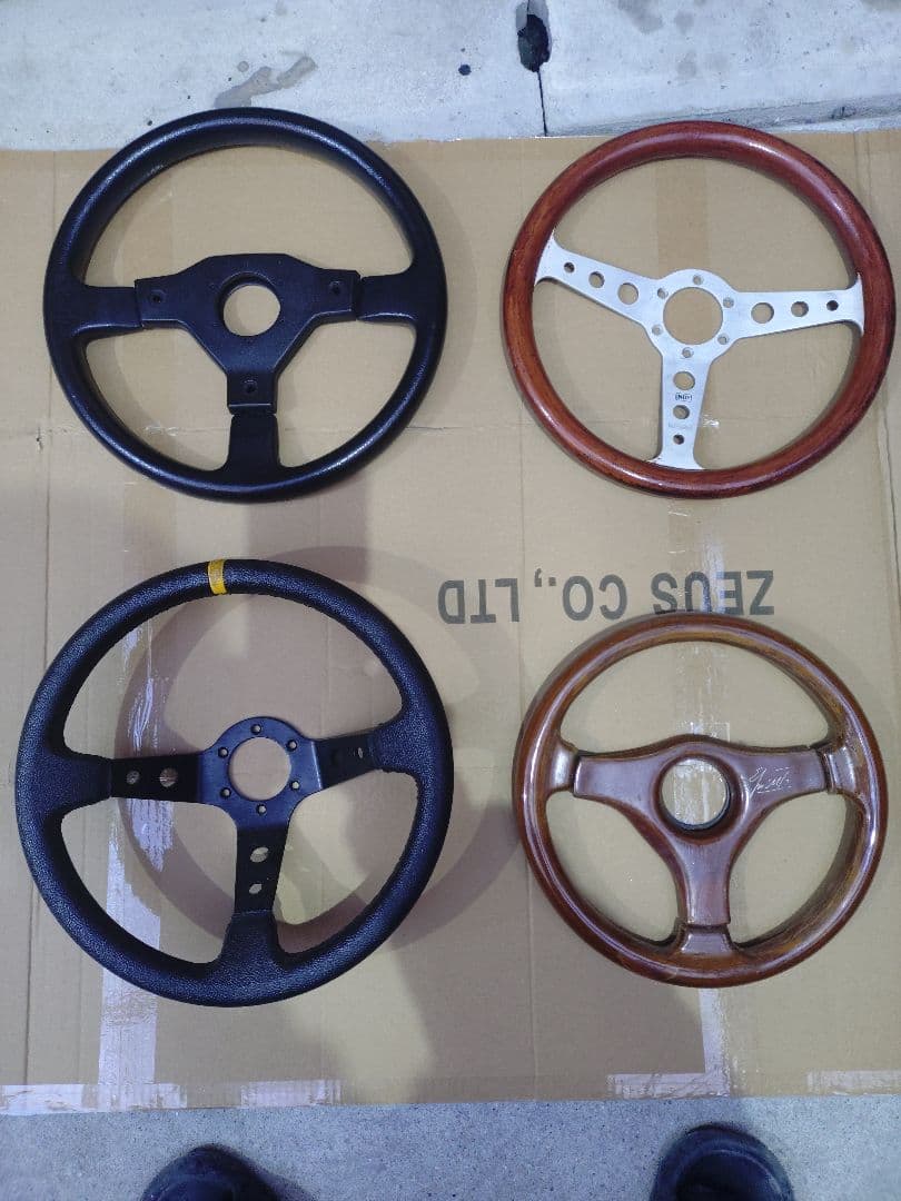 社外ハンドル4本セット BRC ハンドル トラベラーバール レザーリム 4本スポーク アルミ