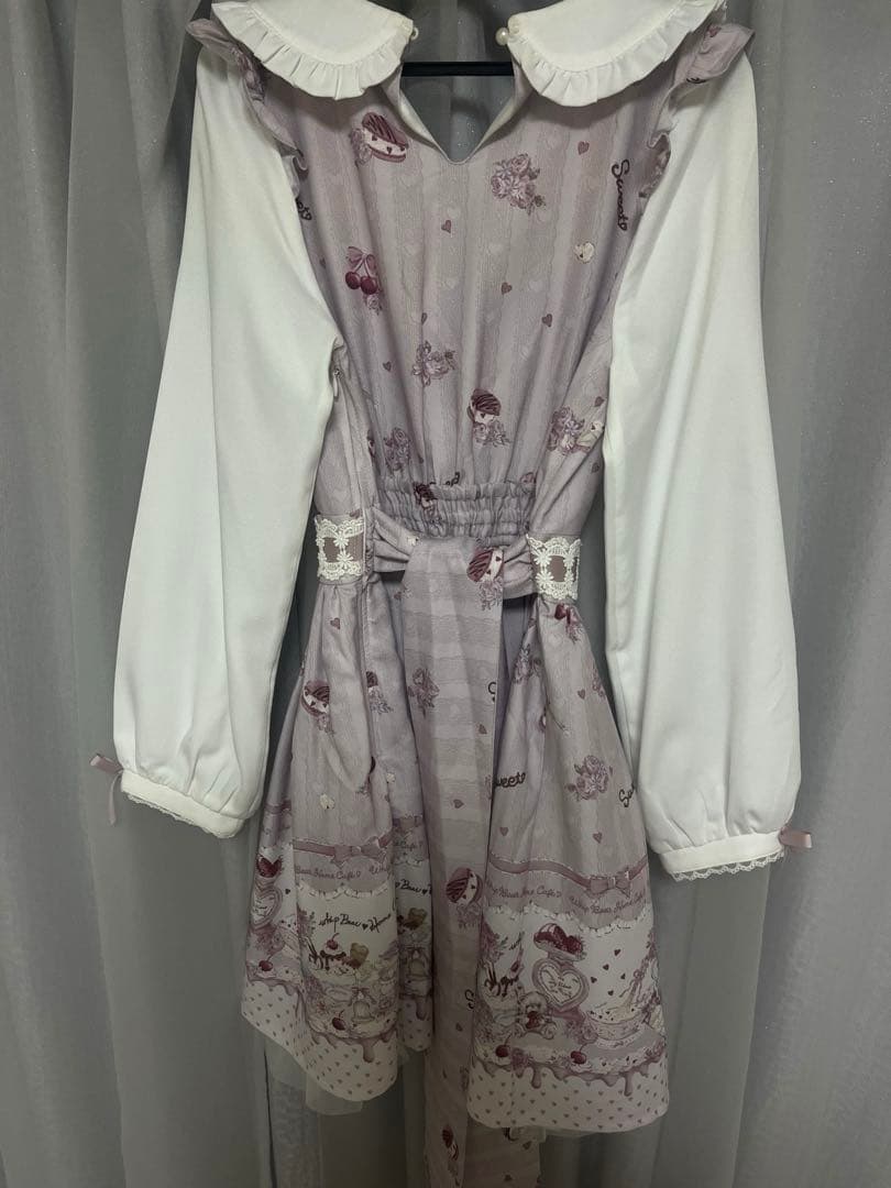 LIZLISA Whip Bear Home Cafe柄ワンピース ピンク - メルカリ